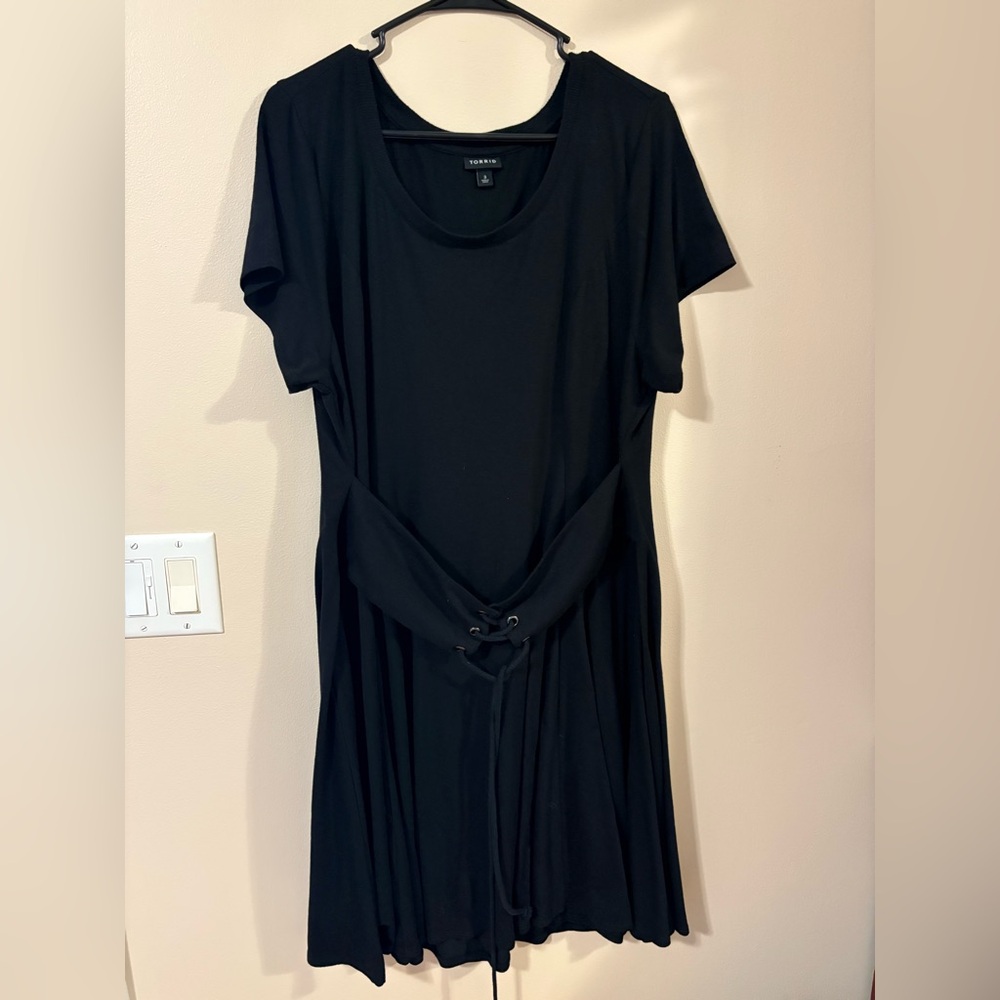 Torrid black, soft Tie corset dress size 3X